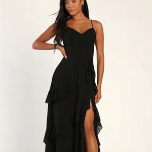 Lulu's Black High Low Dress